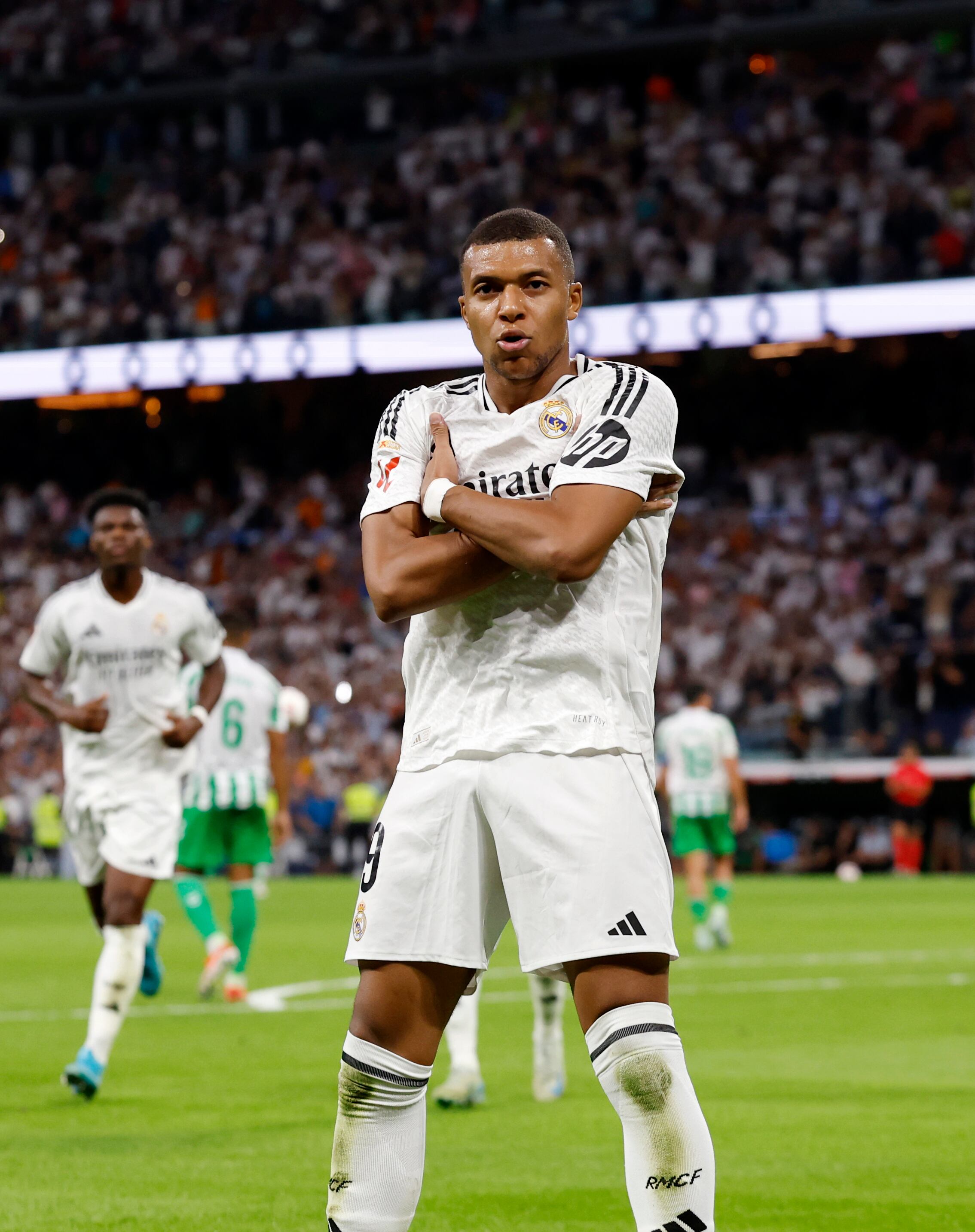 09/01/24 Partido Primera División Real Madrid - Betis Segundo Gol Penalti MBAPPE 2-0 Alegria
