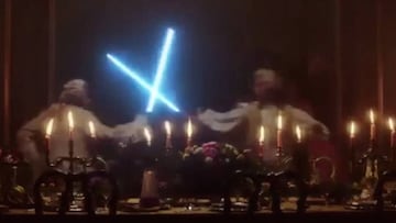 Cristiano and Neymar in fantasy lightsaber duel