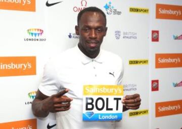 14. Usain Bolt, el hombre más rápido del planeta, ganador de los 100 metros en los dos últimos Juegos Olímpicos.