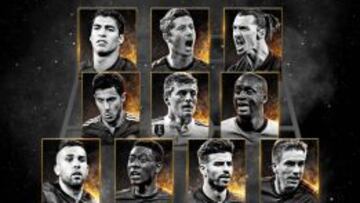 Segundo mejor once del año votado por los jugadores.