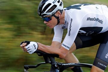 Chris Froome entrena en Francia.