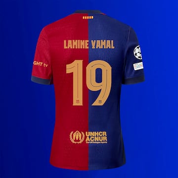 El Barça anunció, aprovechando la presentación de la nueva "samarreta", el cambio de dorsal de Lamine Yamal, el 19, mismo número que usó Messi cuando compartió equipo con Ronaldinho en el club catalán.