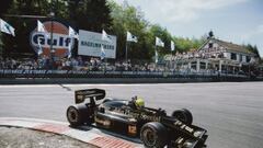 En su etapa en Lotus. GP de Bélgica de 1986.
