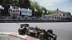 En su etapa en Lotus. GP de Bélgica de 1986.
