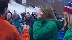 Periodista brasileña rompe en llanto tras escuchar por primera vez su himno en unos Juegos Olímpicos de Invierno