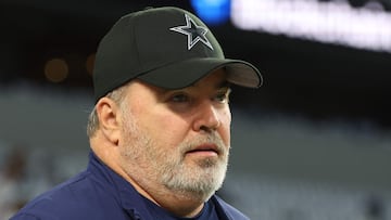 ARLINGTON, TEXAS - JANUARY 14: Head coach Mike McCarthy of the Dallas Cowboys watches action prior to the NFC Wild Card Playoff game against the Green Bay Packers at AT&T Stadium on January 14, 2024 in Arlington, Texas.   Richard Rodriguez/Getty Images/AFP (Photo by Richard Rodriguez / GETTY IMAGES NORTH AMERICA / Getty Images via AFP)