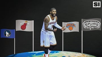 Ilustraci&oacute;n de SI sobre el posible destino de Kyrie Irving.