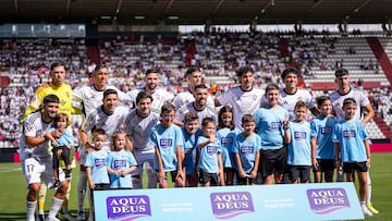 El once inicial del Albacete ante el Valladolid. Foto Josema Moreno