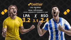 UD Las Palmas vs. Real Sociedad: horario, dónde ver, pronósticos y clasificación