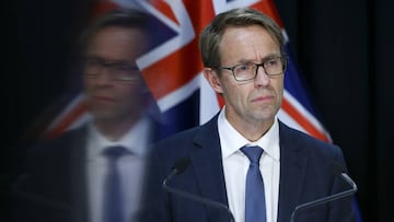 *** BESTPIX *** WELLINGTON, NEW ZEALAND - APRIL 28: Director-General of Health Dr Ashley Bloomfield speaks to media during a press conference at Parliament on April 28, 2020 in Wellington, New Zealand. New Zealand&#039;s lockdown measures have eased sligh