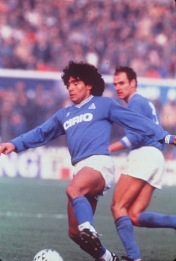 Napoli were Maradona's second European club. He spent seven years there, from 1984 to 1991.