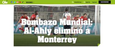 Así reflejaron los medios extranjeros la caída de Rayados