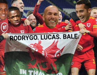 La bandera de Bale se hace viral: "Fuenla. Orgullo. Humildad"