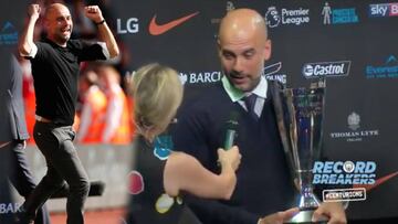 Guardiola aclara su desatada celebración en el último partido