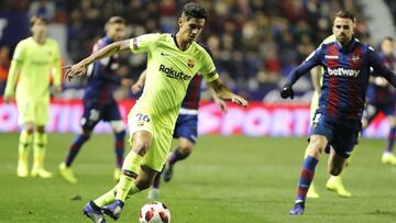 Chumi, en el partido entre Barcelona y Levante de octavos de final de la pasada temporada.