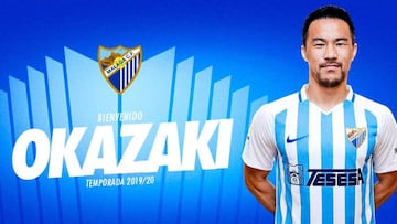 El Málaga rescinde a Okazaki y ficha a Lorenzo González, Benkhemassa y Sadiku
