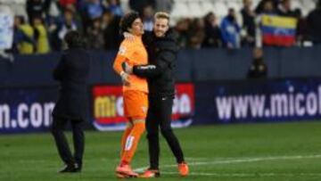 Ochoa mantuvo su meta imbatida en su primer partido con el Málaga en Liga.