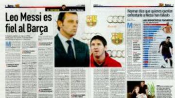 VA A MISA. Leo seguirá en el Barça porque pone mucho de su parte.