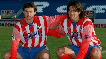 Venturin y Solari, presentados por el Atl&eacute;tico en enero de 1999.