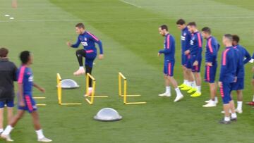 El Atlético ya prepara el partido frente al Villarreal