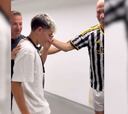 La emoción del hijo de Del Piero al conocer a Zidane