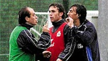 <B>ROCE DE MELO Y AMAVISCA</B>. Sergio intercedió entre los dos protagonistas y la disputa no pasó a mayores.