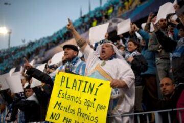 La afici&oacute;n malaguista no dej&oacute; de animar al equipo.