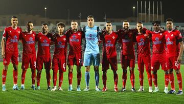 Once del Wydad Casablanca en un partido de esta temporada.