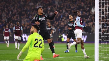 The ball was picked out of the net no less than seven times during this evening’s game between West Ham and Arsenal.
