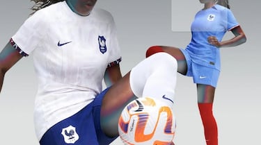 Sencillas, elegantes y con historia detrás. Nike ha diseñado una primera equipación azul clara inspirada en un movimiento artístico, el orfismo, que se dio en los años 20, cuando también fueron surgiendo los primeros equipos femeninos de fútbol en Francia.
