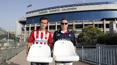 Atlético Madrid fans find a new use for their old Calderón seats