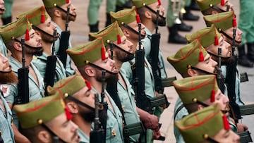 El Tercio 'Don Juan de Austria', III de la Legión durante la celebración del traslado del Cristo de la Buena Muerte, a 28 de marzo de 2024, en Málaga, Andalucía (España). La reina emérita Sofía preside el solemne traslado y entronización del Santísimo Cristo de la Buena Muerte y Ánimas a su trono procesional.
28 MARZO 2024
Álex Zea / Europa Press
28/03/2024