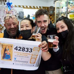 Las decenas de millar y unidades de millar más repetidas en el ‘Gordo’ de la Lotería de Navidad