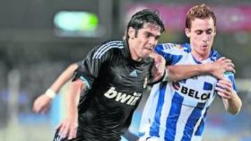 <b>FUERZA Y TÉCNICA. </b>Kaká hizo un derroche físico repleto de calidad en el partido de San Sebastián.