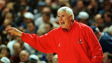 Bobby Knight, durante su etapa como entrenador de Indiana.