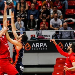 El Valencia Basket le complica la vida al Tecnyconta Zaragoza