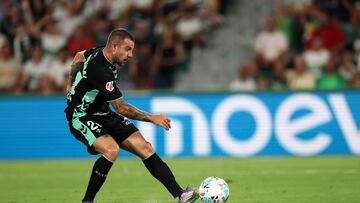 Aitor Ruibal durante el partido de LaLiga EA Sports contra el Elche.