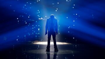 Jeremie Makiese de Bélgica en un ensayo de Eurovisión 2022. REUTERS/Yara Nardi