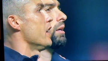 Cristiano Ronaldo and teammates hammer out Portugal anthem