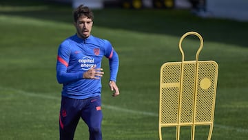 Vrsaljko, en un entrenamiento del Atl&eacute;tico.