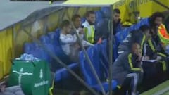 Toys out the pram: subbed Isco flings away jacket and shinpads