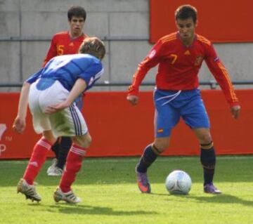 Jesé con la Selección Sub-17 en el Europeo de Suiza de 2010.
