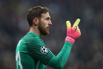 Jan Oblak of Atletico during the UEFA Champions League match against Bayern Munich