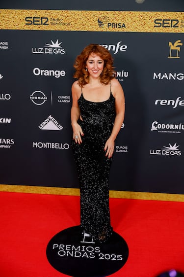 Betsy Túrnez, posando en la alfombra roja de los Premios Ondas 2025.