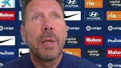 Simeone: "Estamos atravesando el momento más difícil"