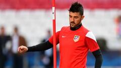 David Villa ya marcó en la única final de la Champions que jugó