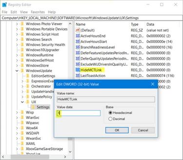Cómo quitar en Windows 10 el aviso de instalación de la Creators Update