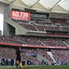 El Wanda Metropolitano batió el récord de asistencia: 60.739