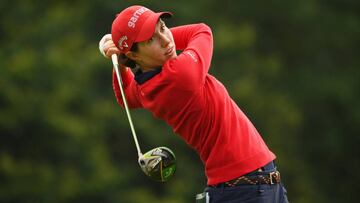 Carlota Ciganda, durante el British Open.