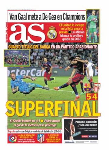 Las portadas de AS de agosto